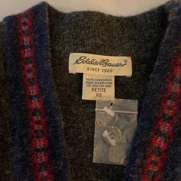 Brand New petite XS Eddie Bauer 100% Lambswool - Picture 3 of 4